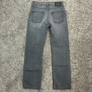 Levis 514 Slim Straight Fit Jeans Mens Size 27x27 Black Wash Denim Pants